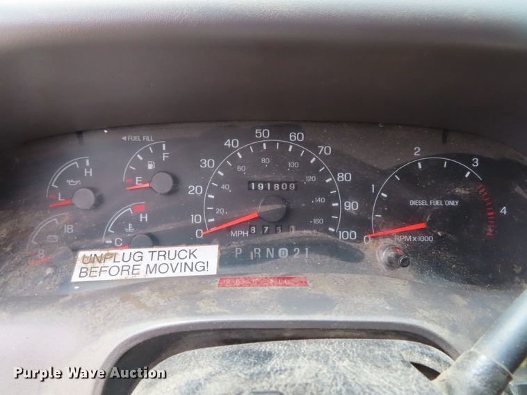 image for item DH0293 2001 Ford F350 Super Duty Crew Cab dump bed pickup truck