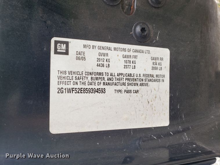 image for item DH4561 2005 Chevrolet Impala