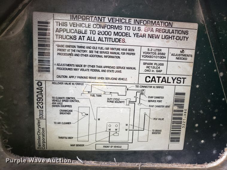 image for item DH4562 2000 Dodge Durango SUV