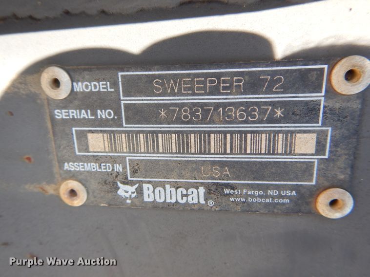 image for item DH6011 Bobcat Sweeper72 skid steer sweeper