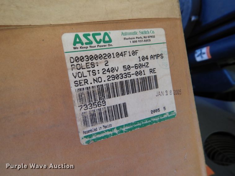 image for item EQ9143 (3) Asco switch boxes