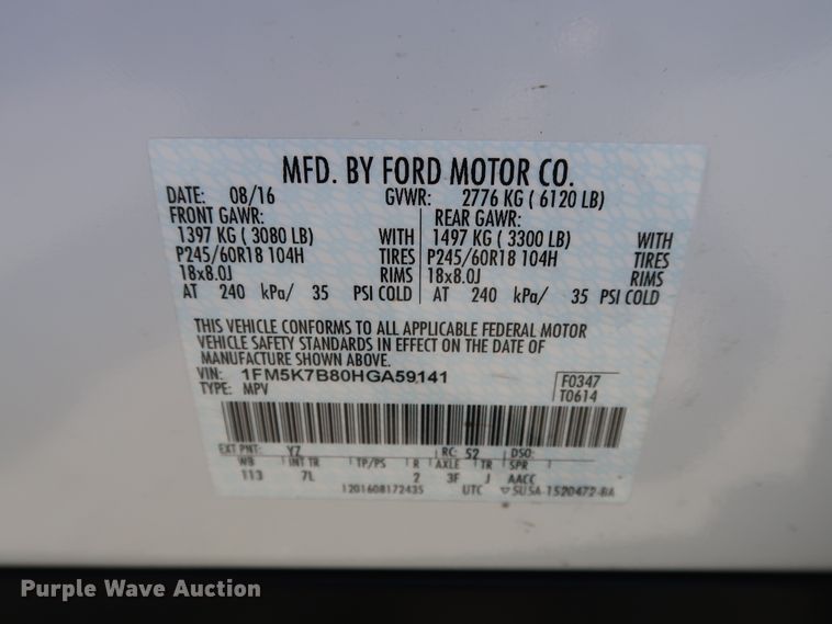 image for item FE9723 2017 Ford Explorer SUV