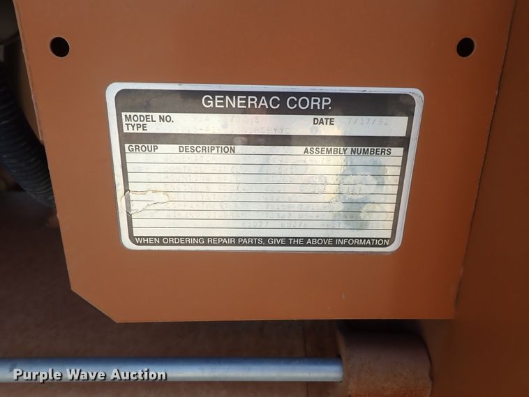 image for item FE9950 Generac 92A02700-S generator
