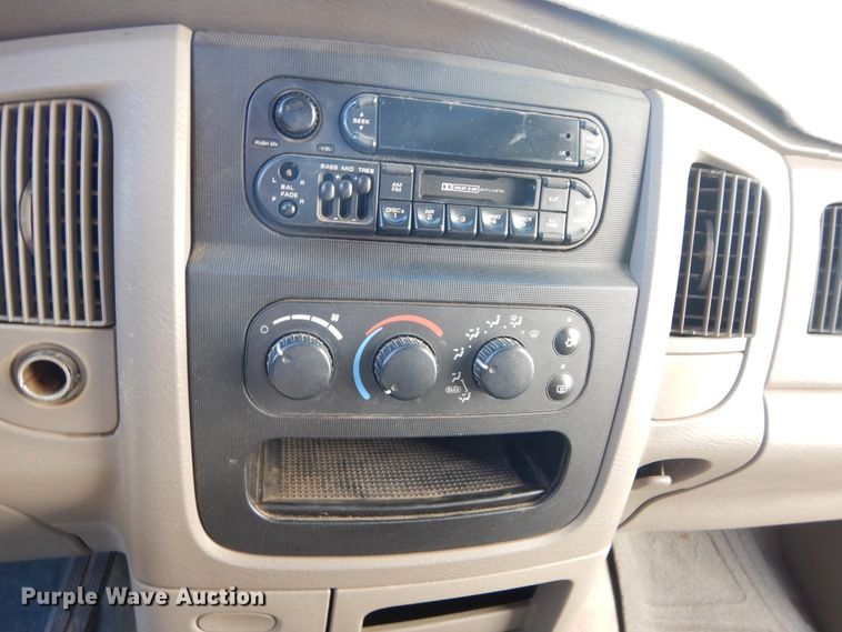 image for item FI9929 2003 Dodge Ram 2500 Quad Cab flatbed pickup truck