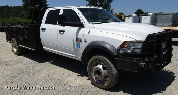 image for item FJ9711 2012 Dodge Ram 5500 Crew Cab flatbed truck
