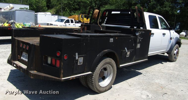 image for item FJ9711 2012 Dodge Ram 5500 Crew Cab flatbed truck