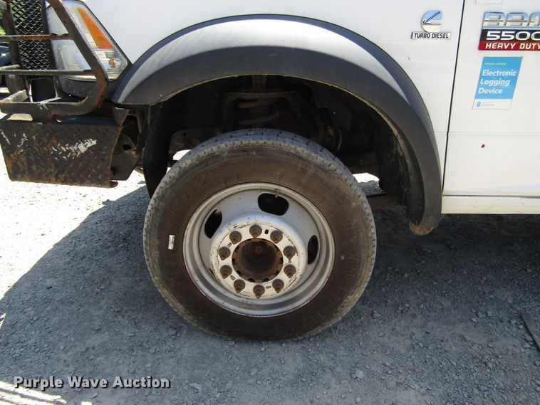 image for item FJ9711 2012 Dodge Ram 5500 Crew Cab flatbed truck