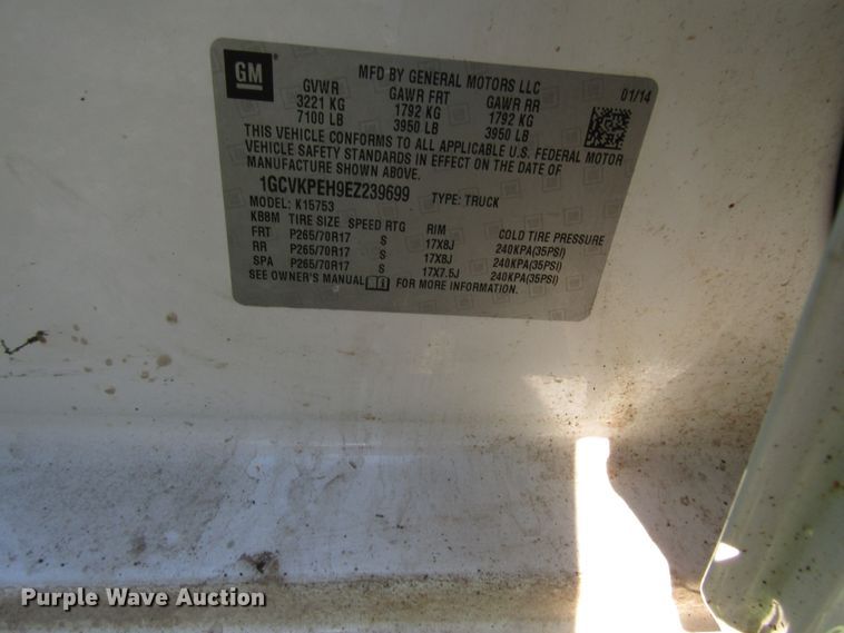 image for item FJ9718 2014 Chevrolet Silverado 1500 Double Cab pickup truck