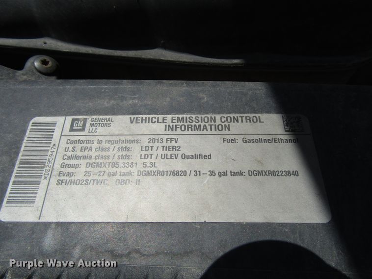 image for item FJ9742 2013 Chevrolet Silverado 1500 Ext. Cab pickup truck