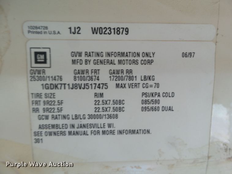 image for item FL9271 1997 GMC Blue Bird school bus