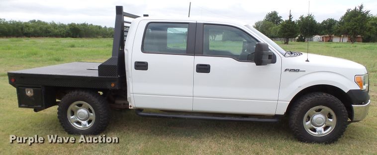 image for item FL9312 2011 Ford F150 SuperCrew flatbed pickup truck