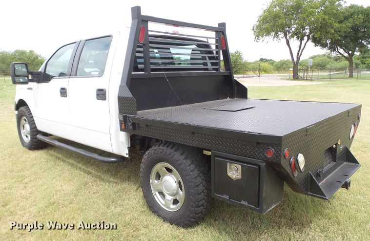 image for item FL9312 2011 Ford F150 SuperCrew flatbed pickup truck