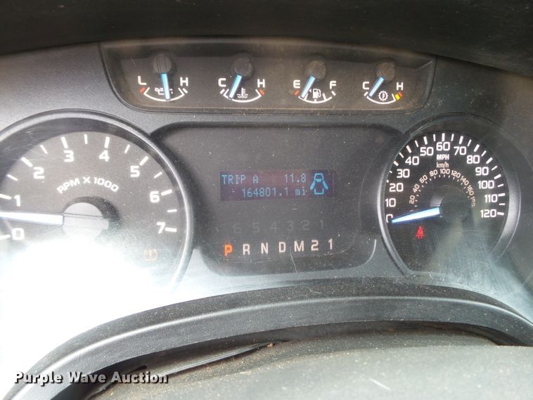 image for item FL9312 2011 Ford F150 SuperCrew flatbed pickup truck