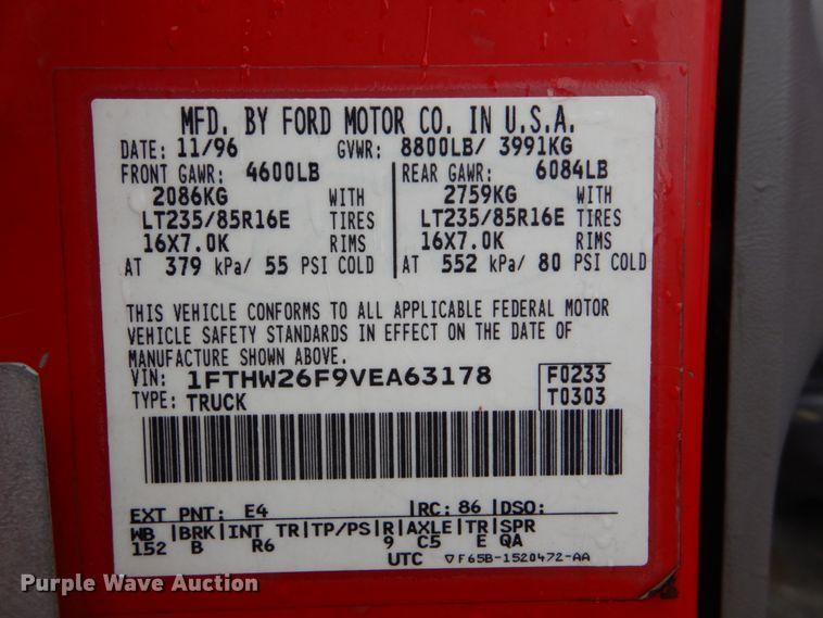 image for item FT9420 1997 Ford F250 Crew Cab pickup truck