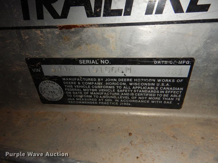 image for item FY9547 1981 John Deere Trail Fire snowmobile