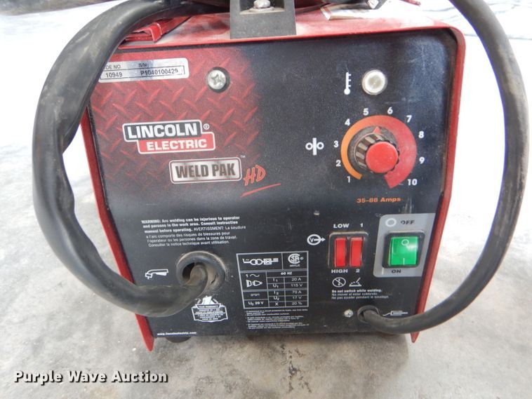 image for item FY9586 Lincoln WLD Pak HD mig welder