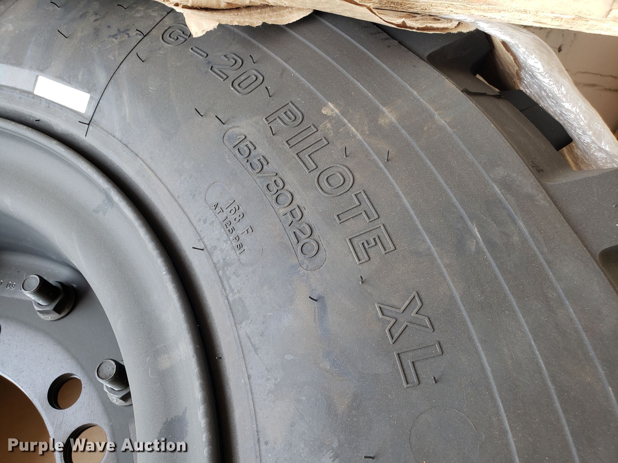 (3) Michelin 15.5/80R20 tires in Kansas City, KS Item DH4539 sold
