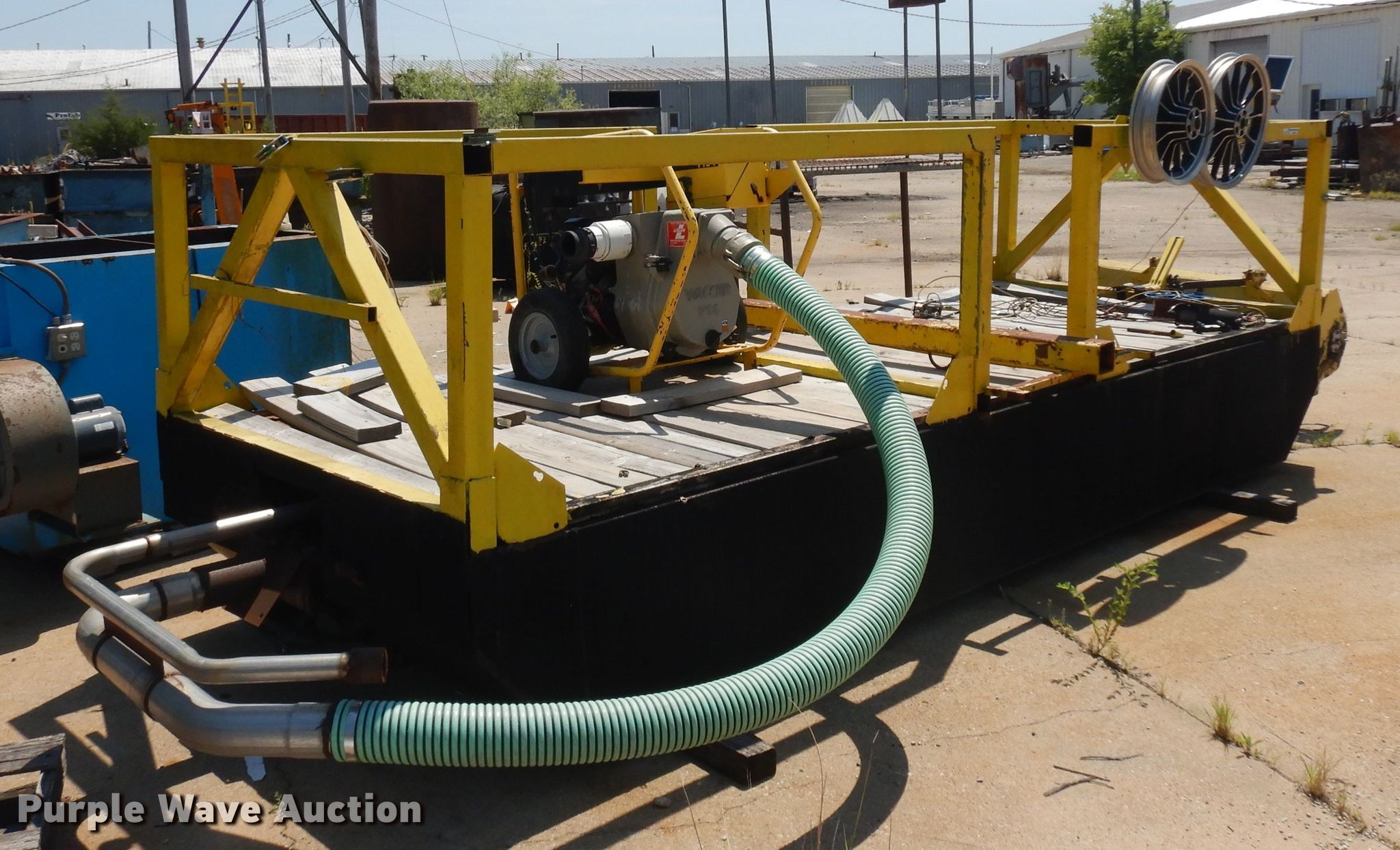 Shop built pond dredge machine in Minneapolis, KS Item DW9476 sold