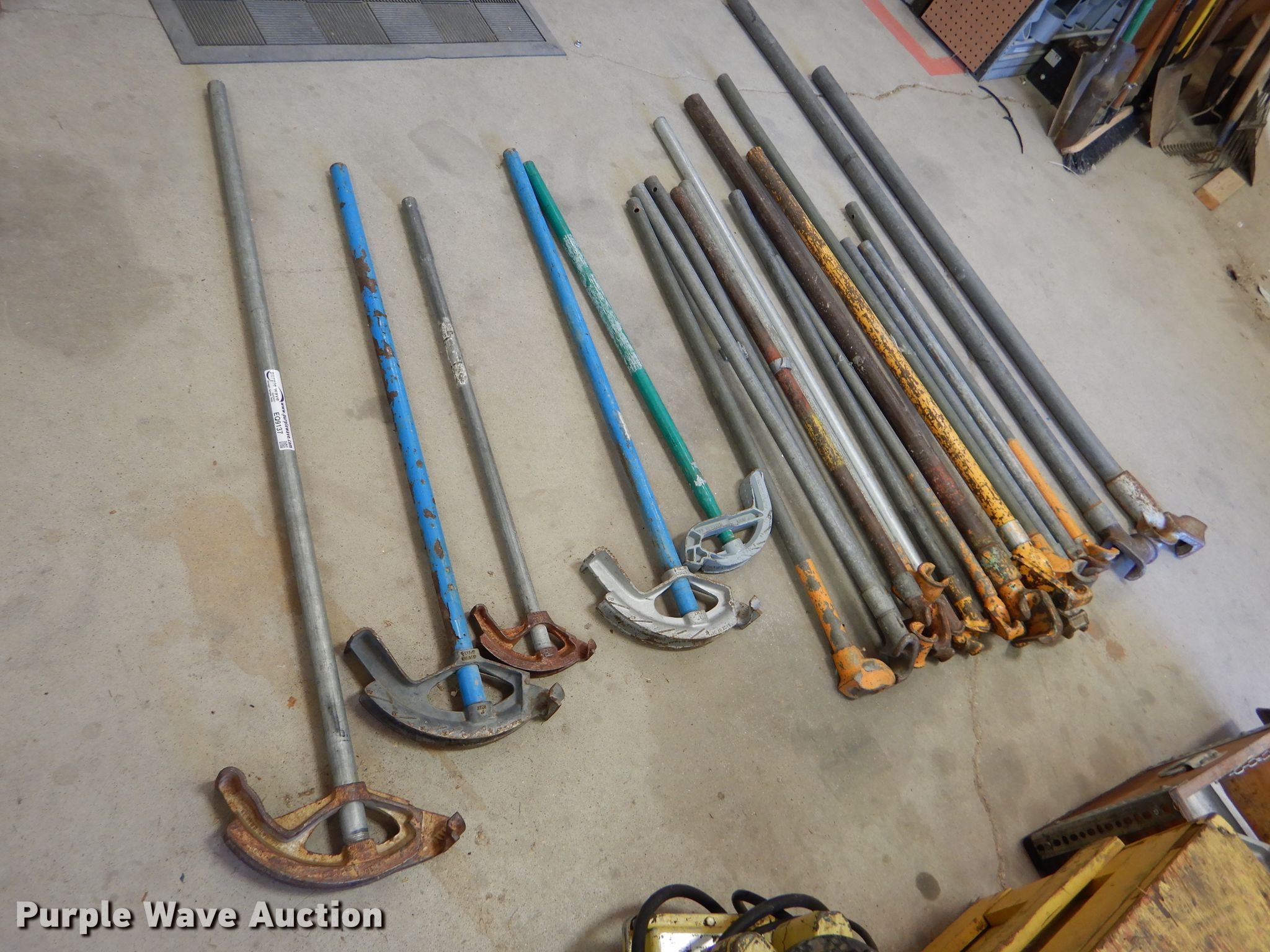 Approximately 22 hand pipe benders in Spearville, KS Item EQ9137 sold