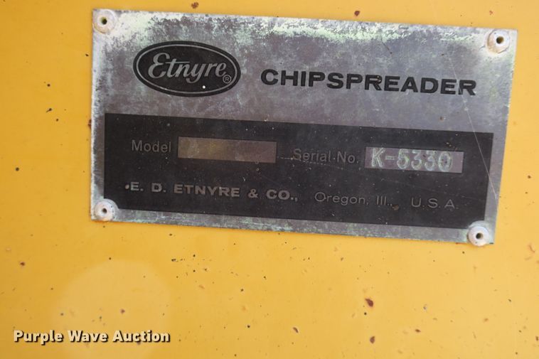 image for item DB10233 Etnyre chip spreader