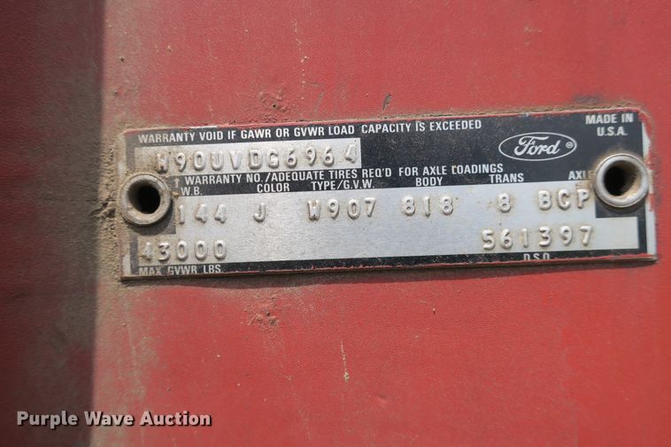 image for item DB10241 1979 Ford 9000 dump truck