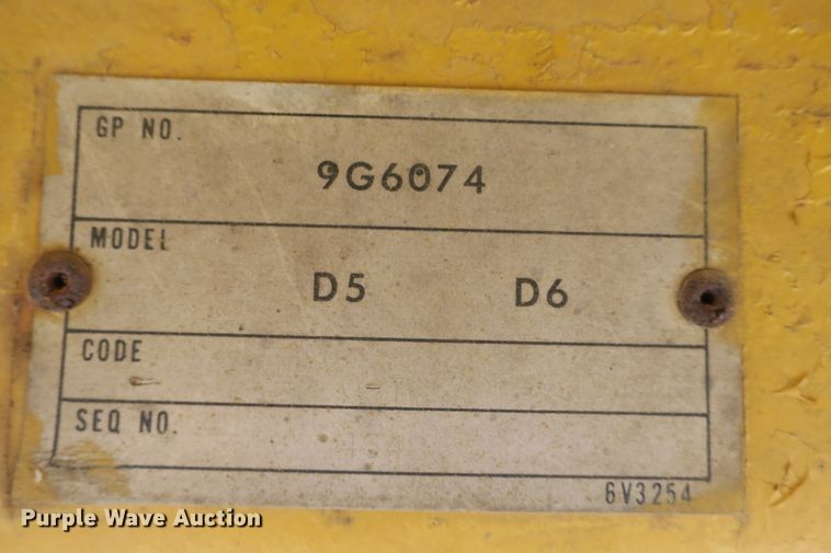 image for item DB10247 1985 Caterpillar D6D dozer