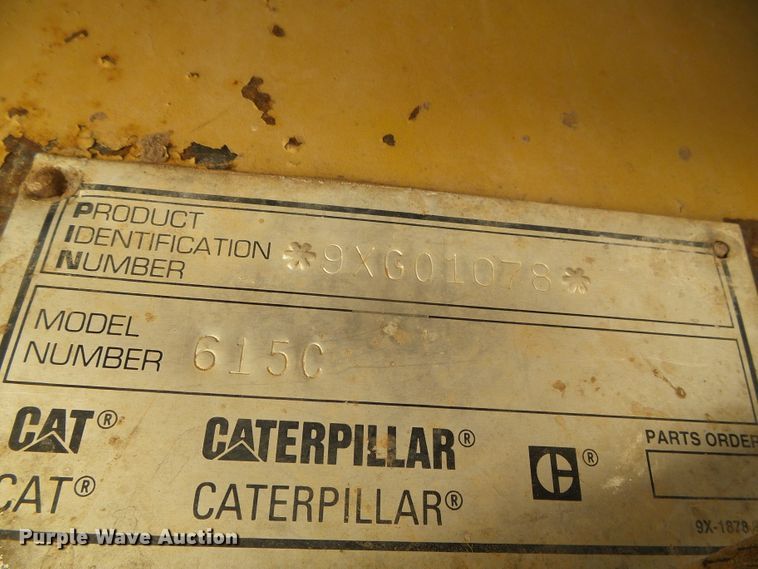 image for item DC5071 1998 Caterpillar 615C Series II elevating scraper