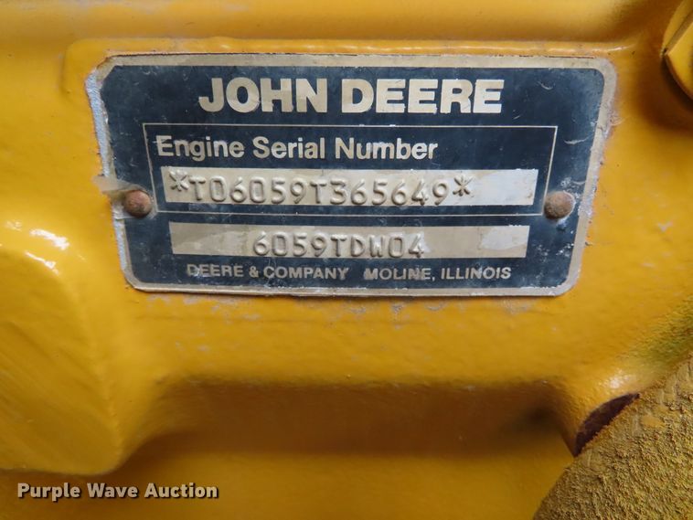 image for item DD6306 1992 John Deere 544E wheel loader