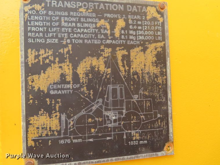 image for item DD6306 1992 John Deere 544E wheel loader