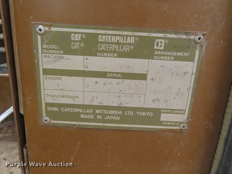 image for item DD6349 1992 Caterpillar 950F wheel loader