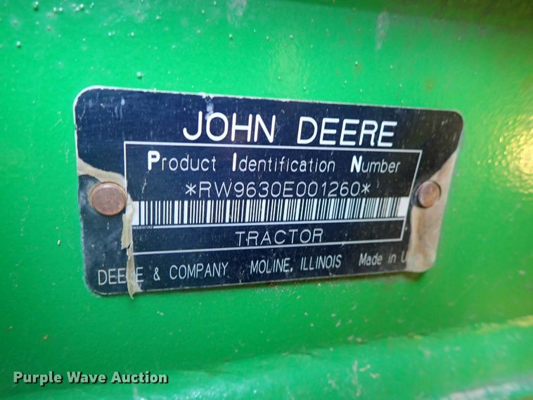 image for item DE5468 2007 John Deere 9630 Scraper Special 4WD tractor