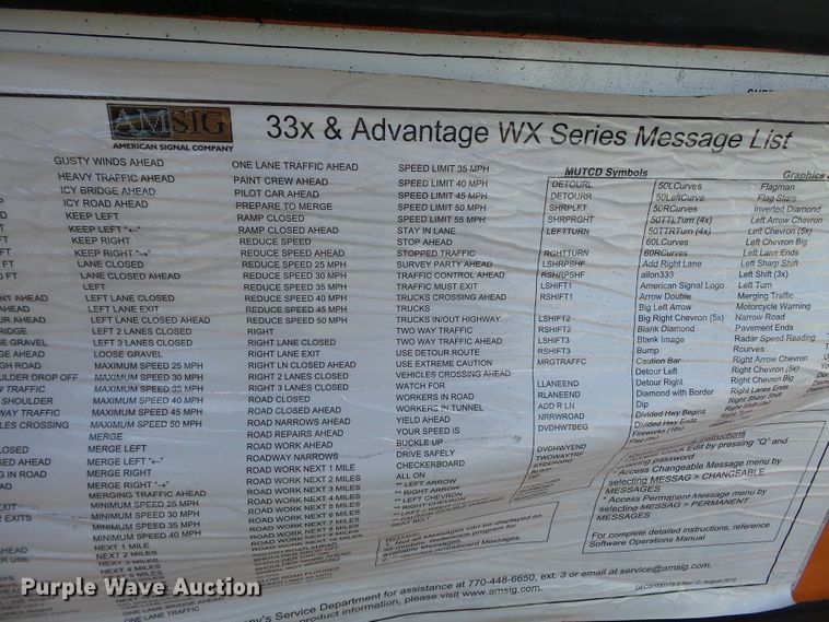 image for item DE7886 2004 American Signal CMST330 message board