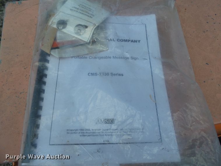 image for item DE7887 2004 American Signal CMST330 message board