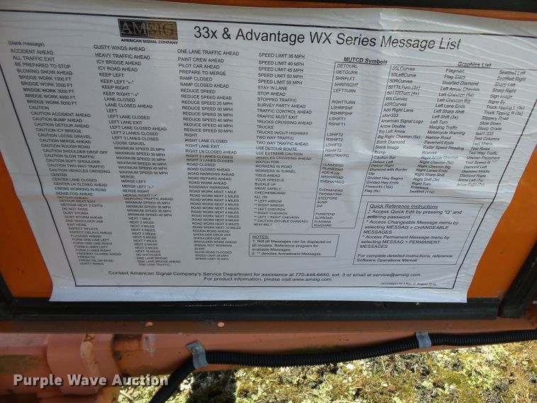 image for item DE7889 2004 American Signal CMST330 message board