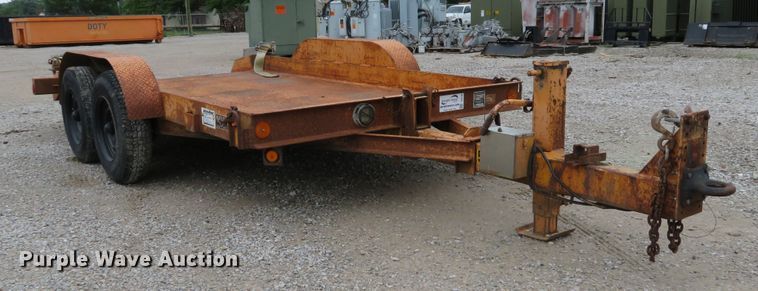 image for item DE8193 1996 Butler LT-1014 tilt deck utility trailer