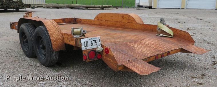 image for item DE8193 1996 Butler LT-1014 tilt deck utility trailer