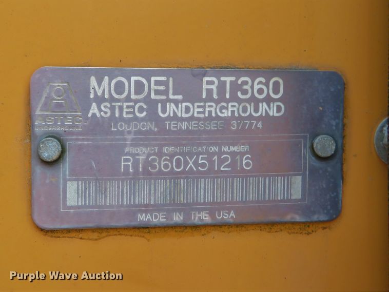 image for item DE8194 2005 Astec RT360 trencher