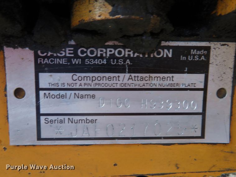 image for item DE8195 1997 Case 360 trencher