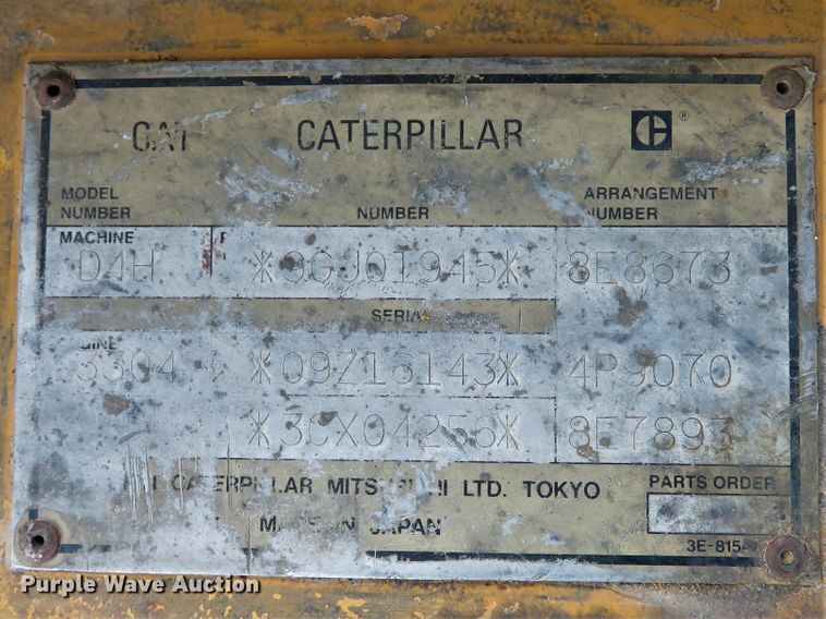 image for item DE8198 1996 Caterpillar D4H LGP dozer