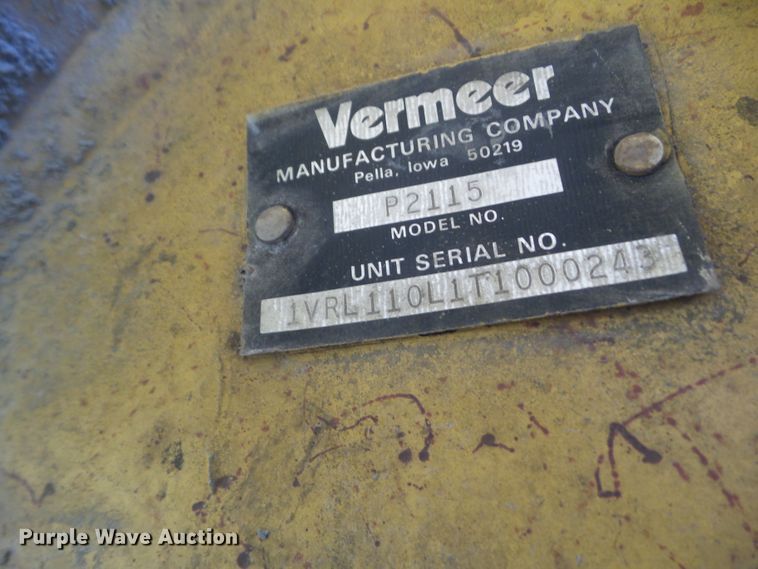 image for item DF0779 1997 Vermeer FLX115 vibratory cable plow