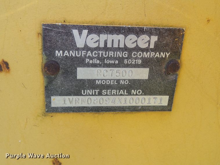 image for item DF0780 1999 Vermeer P125 vibratory cable plow