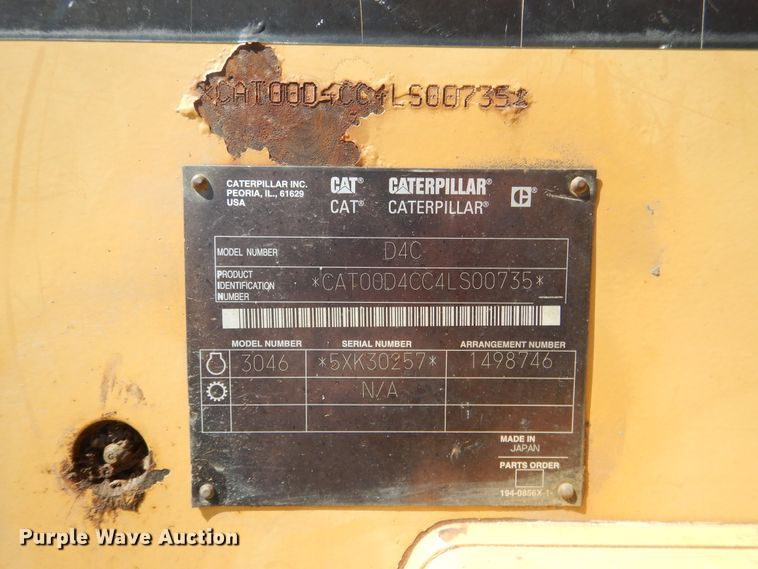 image for item DF2174 2001 Caterpillar D4C LGP dozer