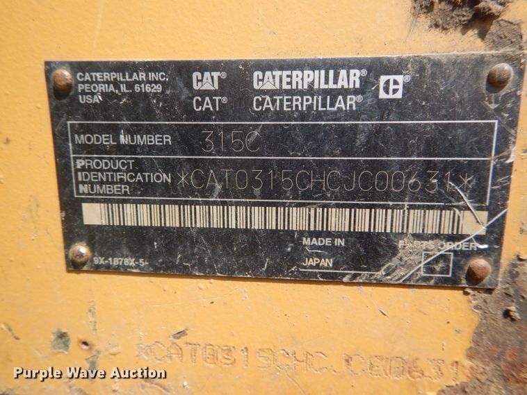 image for item DH6024 2003 Caterpillar 315C L excavator