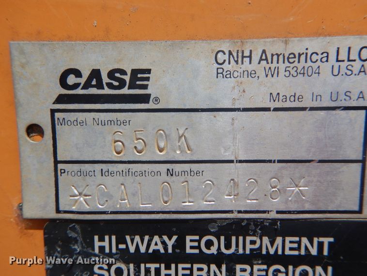 image for item DH6035 2007 Case 650K dozer