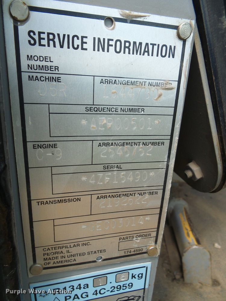 image for item DI0567 2005 Caterpillar D6R XW Series II dozer