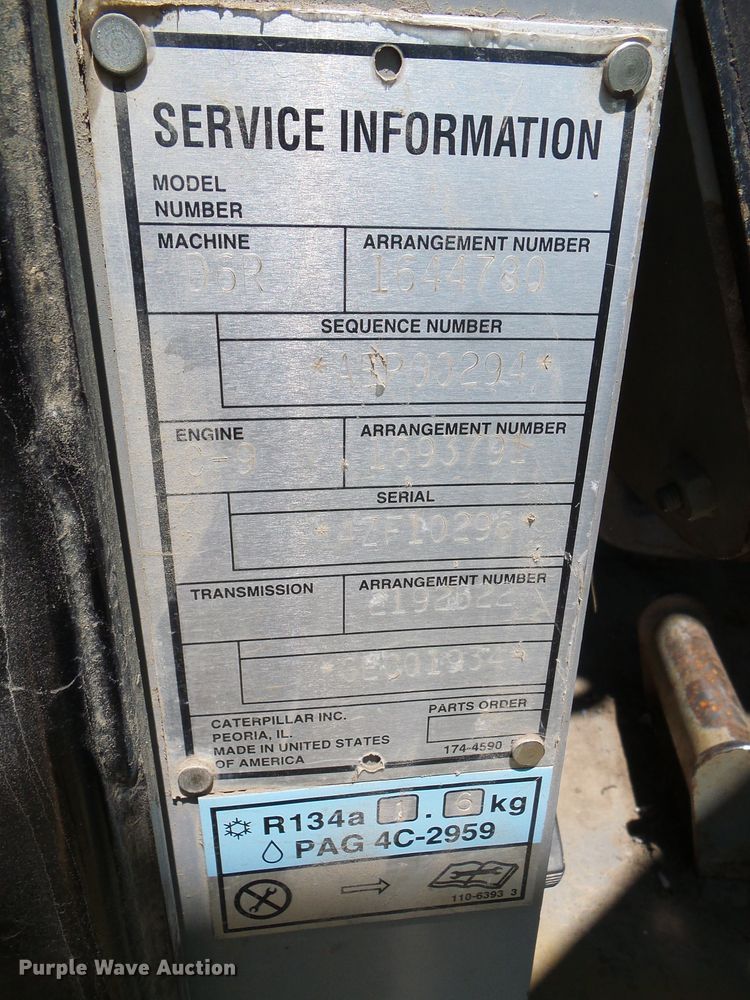 image for item DI0570 2004 Caterpillar D6R XW Series II dozer