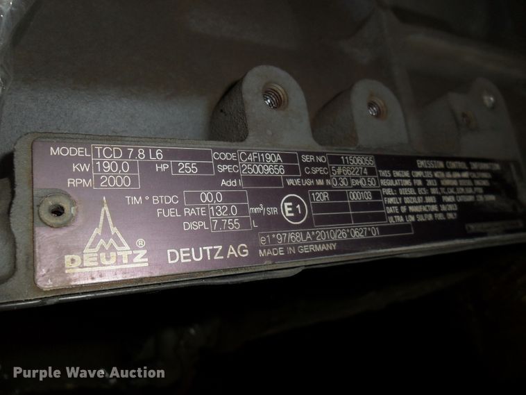 image for item DI9030 Deutz TCD 7816 engine