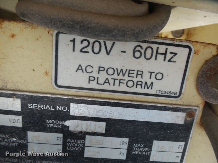 image for item DX9196 2005 JLG 1930ES scissor lift