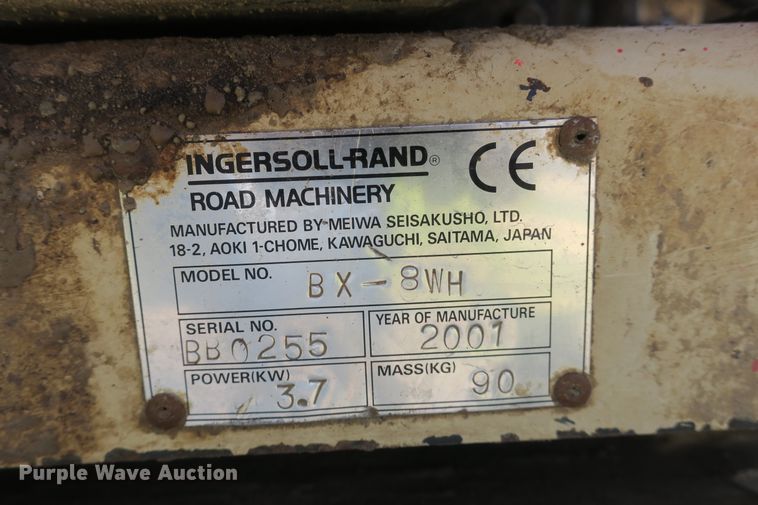 image for item EA9360 Ingersoll Rand BX-8WH plate compactor