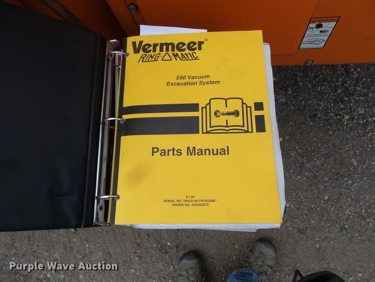 image for item FM9672 2006 Vermeer Ring-o-matic 550 vacuum excavator